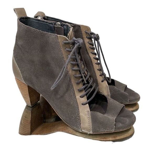 All saints neutral suede lace bootie size 9 - Picture 1 of 9